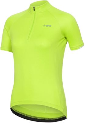 dhb Women's Short Sleeve Jersey - Fluro Yellow - UK 16, Fluro Yellow